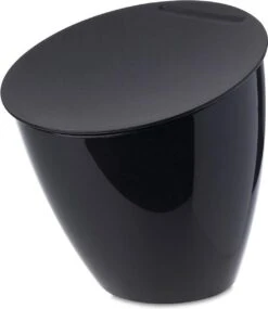 Mepal - Afvalbakje Calypso - Afvalbakje Voor Op Het Aanrecht - 2.2 Liter - Zwart - Grote Vulopening - Gemakkelijk Te Reinigeren