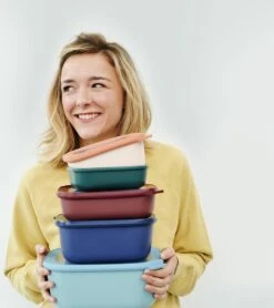 Mepal - Multikom Cirqula Rechthoekig 3-delige Set (500+1000+2000) - Mag In De Vriezer, Magnetron En Vaatwasser – Nordic White – Meal Prep Bakjes - Bewaardozen Met Deksel -Mepal 1066x1200 1