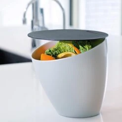 Mepal – Afvalbakje Calypso – Afvalbakje Voor Op Het Aanrecht - 2.2 Liter – Zilver – Grote Vulopening – Gemakkelijk Te Reinigen -Mepal 1200x1200 108