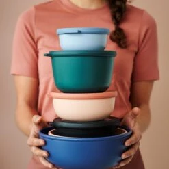 Mepal - Multikom Cirqula 3-delige Set (350 + 750 + 1250 Ml) - Mag In De Vriezer, Magnetron En Vaatwasser – Nordic Berry – Meal Prep Bakjes - Bewaardozen Met Deksel -Mepal 1200x1200 118