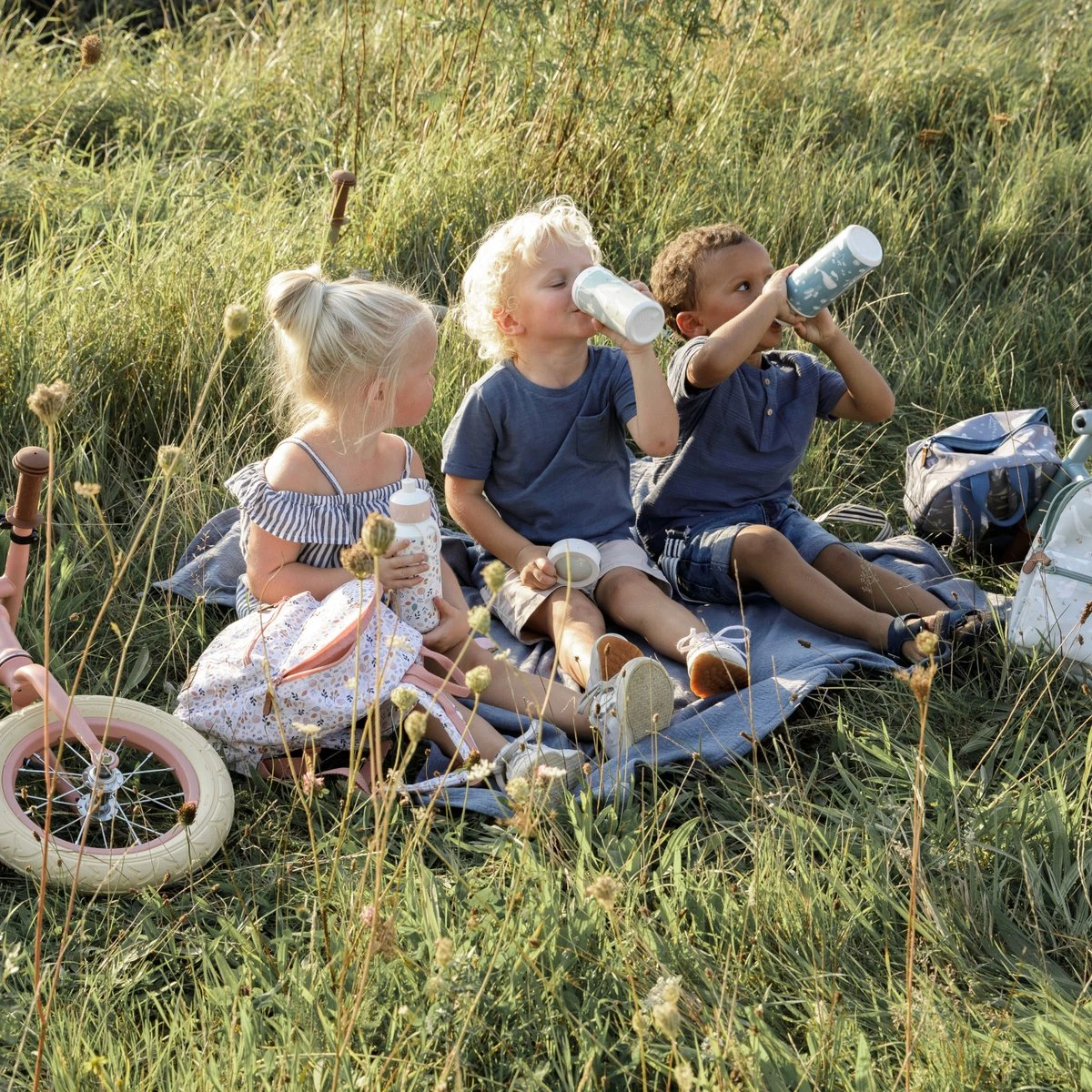 Mepal Drinkfles Pop-up Campus 400 Ml - Ocean 4 Mepal Drinkfles Pop-up Campus 400 Ml - Ocean - Afbeelding 2