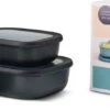 Mepal - Multikom Cirqula Rechthoekig 3-delige Set (500+1000+2000) - Mag In De Vriezer, Magnetron En Vaatwasser – Nordic Black – Meal Prep Bakjes - Bewaardozen Met Deksel 2 Mepal - Multikom Cirqula Rechthoekig 3-delige Set (500+1000+2000) - Mag In De Vriezer, Magnetron En Vaatwasser – Nordic Black – Meal Prep Bakjes - Bewaardozen Met Deksel -Mepal 1200x437