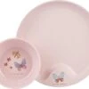 Mepal Mio – Kinderservies Set 6-delig – Bestaat Uit Een Bord, Schaaltje, Glas En Bestek – Flowers & Butterflies - Licht In Gewicht – Kan Tegen Een Stootje -Mepal 1200x578