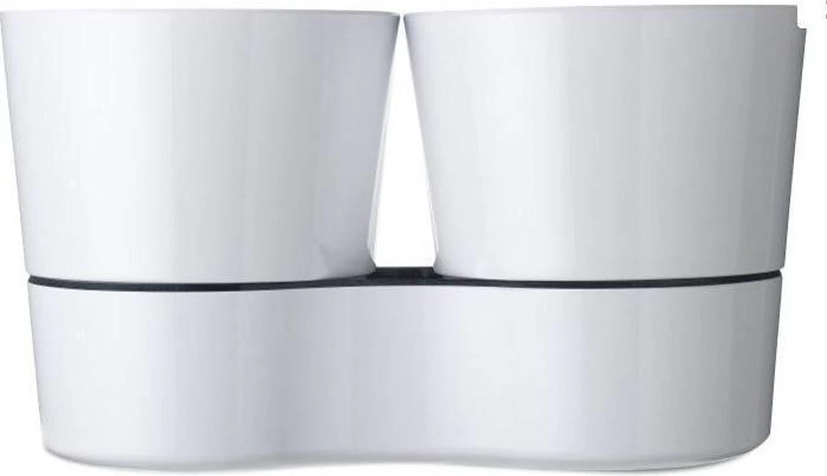 Mepal – Kruidenpot Twin - Wit – Automatische Bewatering – Altijd Verse Kruiden In De Keuken – Ook Geschikt Voor Planten 3 Mepal – Kruidenpot Twin - Wit – Automatische Bewatering – Altijd Verse Kruiden In De Keuken – Ook Geschikt Voor Planten