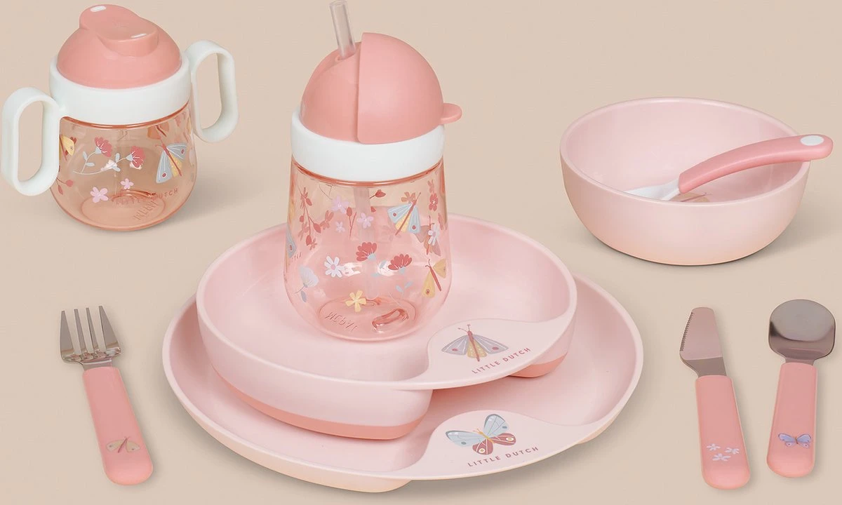 Mepal Mio – Babyservies 3-delig – Bestaat Uit Een Oefenbord, Antilekbeker En Oefenlepel – Flowers & Butterflies – Licht In Gewicht – Kan Tegen Een Stootje 11 Mepal Mio – Babyservies 3-delig – Bestaat Uit Een Oefenbord, Antilekbeker En Oefenlepel – Flowers & Butterflies – Licht In Gewicht – Kan Tegen Een Stootje - Afbeelding 9