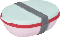 Mepal – Lunchbox Ellipse Duo – Lunchbox Voor Volwassenen En Saladebox To Go– Strawberry Vibe – Magnetronbestendig - Limited Edition -Mepal 1200x736