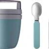 Mepal - Lunchpot + Vouwlepel Ellipse - Nordic Green - Yoghurtbeker Met Lepel - Muesli Beker To Go - Geschikt Voor Vriezer, Magnetron En Vaatwasser. -Mepal 1200x796 1
