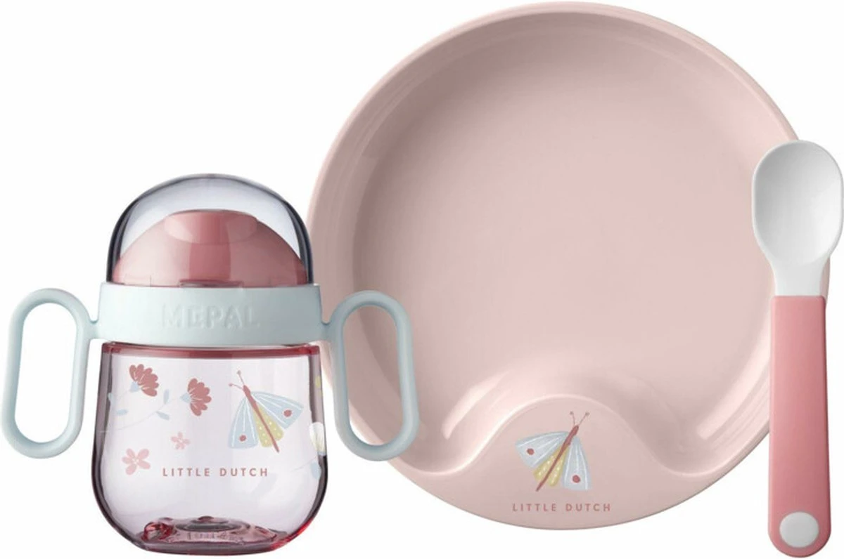 Mepal Mio – Babyservies 3-delig – Bestaat Uit Een Oefenbord, Antilekbeker En Oefenlepel – Flowers & Butterflies – Licht In Gewicht – Kan Tegen Een Stootje 12 Mepal Mio – Babyservies 3-delig – Bestaat Uit Een Oefenbord, Antilekbeker En Oefenlepel – Flowers & Butterflies – Licht In Gewicht – Kan Tegen Een Stootje - Afbeelding 10