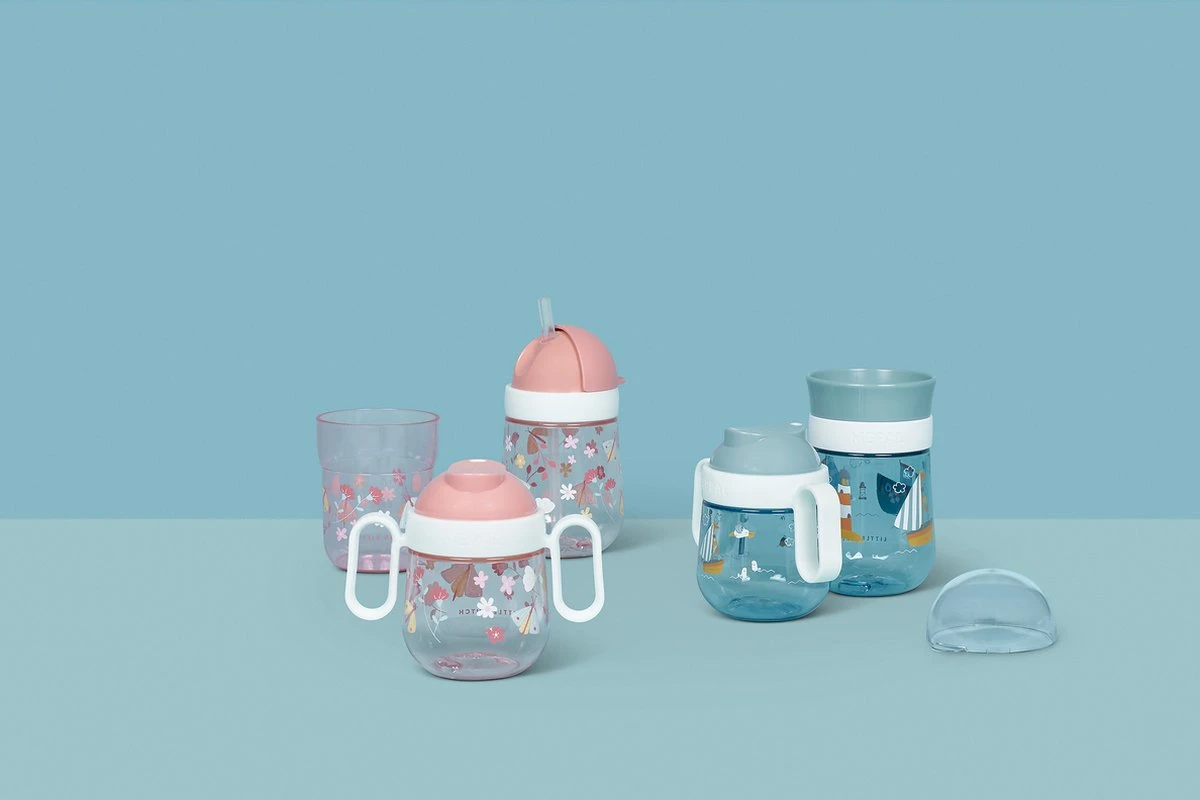 Mepal Mio – 360° Oefenbeker 300 Ml – Stimuleert Het Zelf Drinken – Flowers & Butterflies – Kan Tegen Een Stootje – Drinkbeker Kinderen – Lekvrije Beker 7 Mepal Mio – 360° Oefenbeker 300 Ml – Stimuleert Het Zelf Drinken – Flowers & Butterflies – Kan Tegen Een Stootje – Drinkbeker Kinderen – Lekvrije Beker - Afbeelding 5