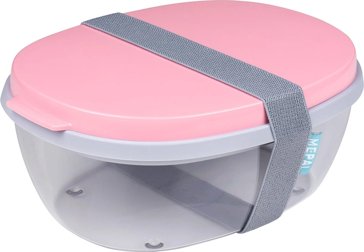 Mepal Saladbox Ellipse – Lunchbox Voor Volwassenen En Saladebox To Go – Nordic Pink – Groot Genoeg Voor Een Maaltijdsalade 3 Mepal Saladbox Ellipse – Lunchbox Voor Volwassenen En Saladebox To Go – Nordic Pink – Groot Genoeg Voor Een Maaltijdsalade