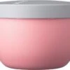 Mepal – Snackpot Ellipse 350 Ml – Praktische Snackbox Voor Onderweg – Nordic Pink - Mag In De Magnetron, Vriezer En Vaatwasser. -Mepal 1200x871 1