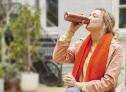 Mepal – Isoleerfles Ellipse 500 Ml – Houdt Je Drankje 12 Uur Warm En 24 Uur Koud – Rose Gold – Geschikt Voor Bruiswater – Thermosfles – Lekdicht -Mepal 1200x881 1