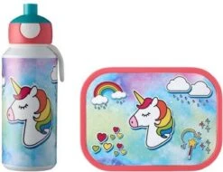 Mepal – Lunchset Campus (pu + Lb) – Pop-up Drinkfles En Broodtrommel Voor Kinderen – Unicorn – Bento Box – Lekvrij -Mepal 1200x923 2