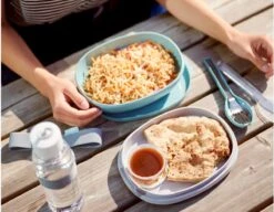 Mepal – Lunchbox Ellipse Duo – Lunchbox Voor Volwassenen En Saladebox To Go– Strawberry Vibe – Magnetronbestendig - Limited Edition -Mepal 1200x931