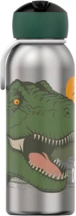 Mepal – Isoleerfles Flip-up Campus – Dino – Waterfles Met Rietje – Houdt Je Drankje Tot 9 Uur Warm En 12 Uur Koud – Drinkfles Voor Kinderen – Thermosfles -Mepal 421x1200