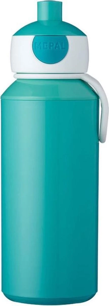 Mepal Campus Drinkfles Pop-up 400 Ml - Turquoise 3 Mepal Campus Drinkfles Pop-up 400 Ml - Turquoise