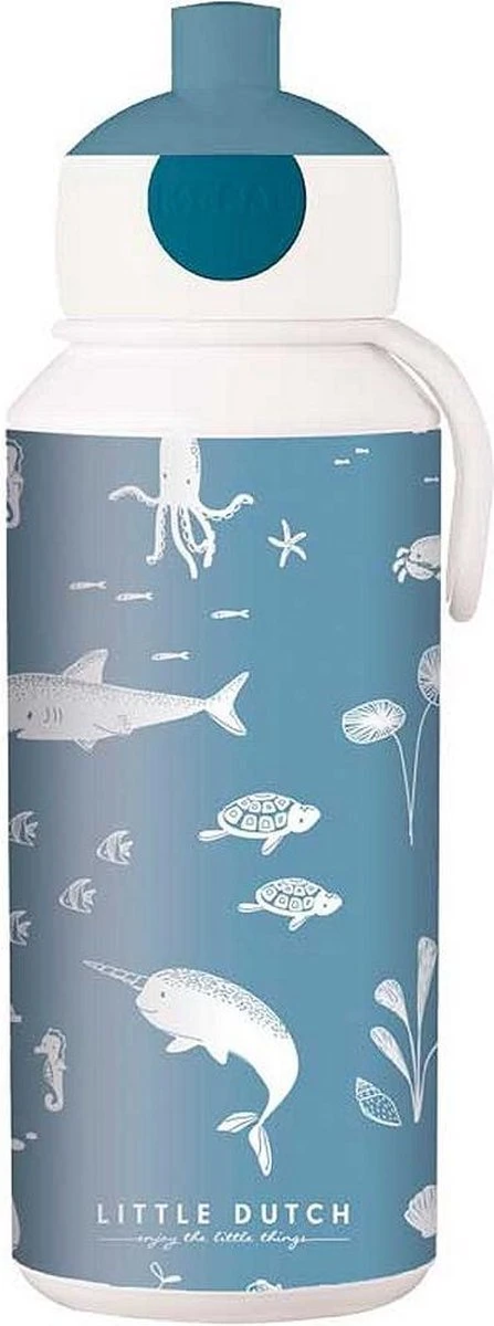 Mepal Drinkfles Pop-up Campus 400 Ml - Ocean 5 Mepal Drinkfles Pop-up Campus 400 Ml - Ocean - Afbeelding 3