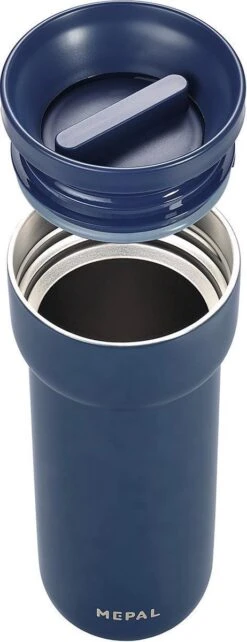 Mepal Isoleerbeker Ellipse 475 Ml – Houdt Je Drankje 6 Uur Warm En 10 Uur Koud – Nordic Denim – Koffiebeker To Go – Lekdicht – Thermosbeker -Mepal 462x1200