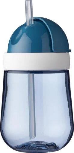 Mepal Mio – Rietjesbeker 300 Ml – Gegarandeerd Lekvrij – Deep Blue – Ideaal Voor Onderweg – Drinkbeker Kinderen