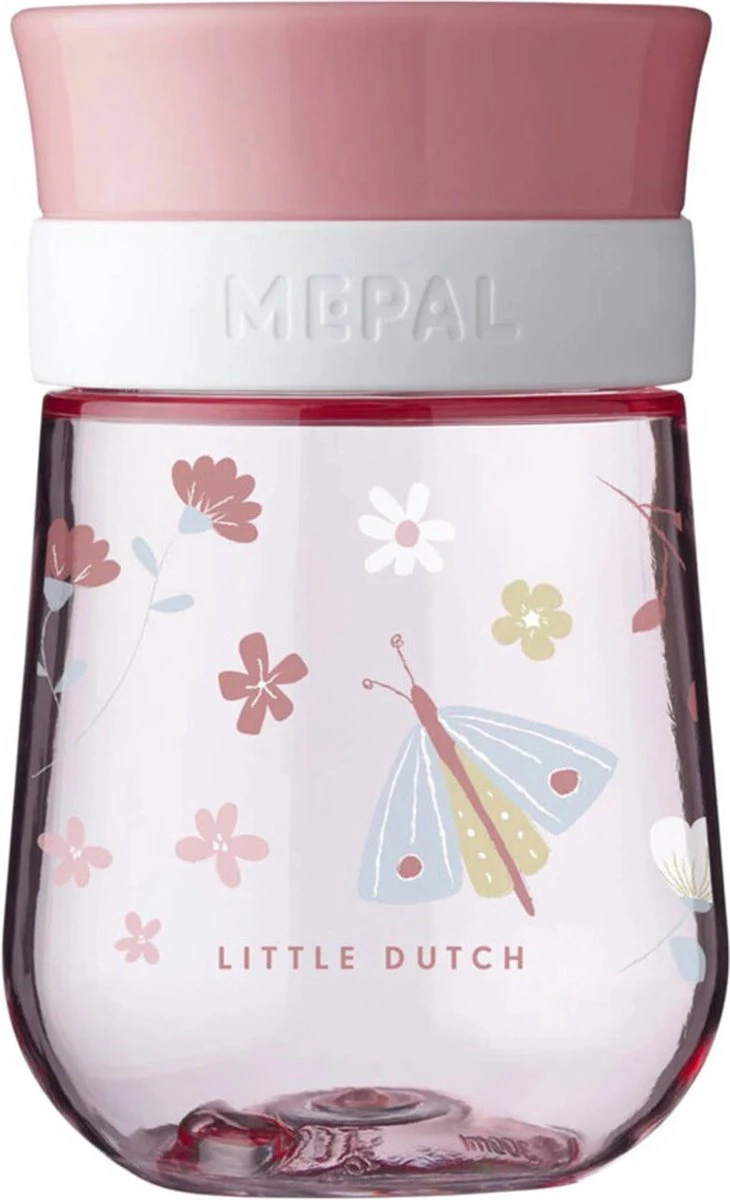 Mepal Mio – 360° Oefenbeker 300 Ml – Stimuleert Het Zelf Drinken – Flowers & Butterflies – Kan Tegen Een Stootje – Drinkbeker Kinderen – Lekvrije Beker 9 Mepal Mio – 360° Oefenbeker 300 Ml – Stimuleert Het Zelf Drinken – Flowers & Butterflies – Kan Tegen Een Stootje – Drinkbeker Kinderen – Lekvrije Beker - Afbeelding 7