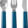 Mepal Mio – Kinderbestekset 3 –delig – Bestaat Uit Een Mes, Vork En Lepel– Deep Blue - Ideaal Voor Peuters En Kleuters – Kinderbestek